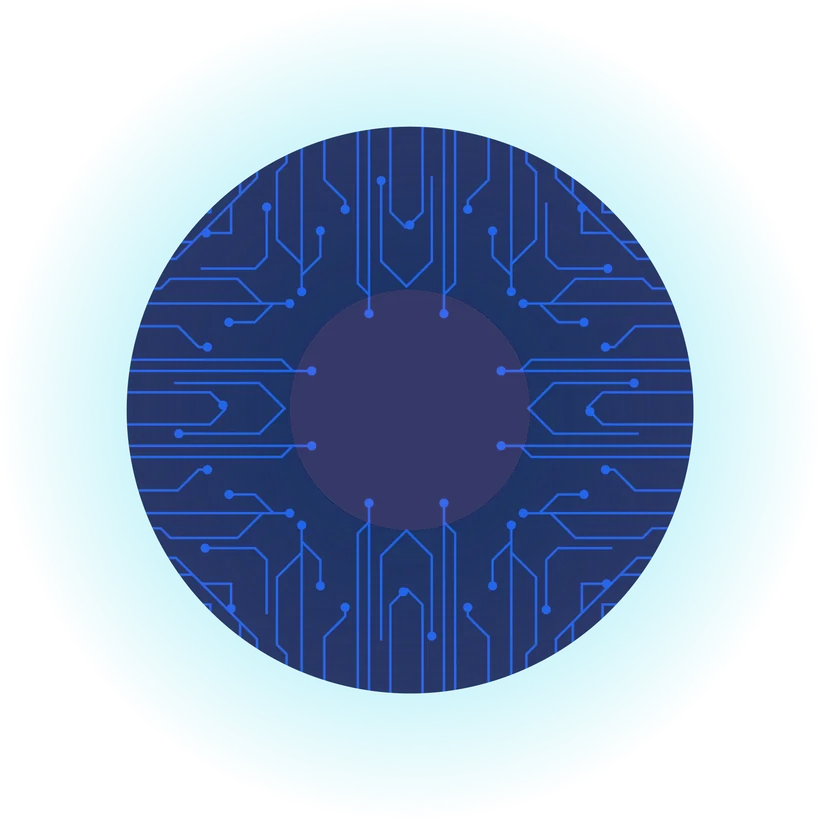 Cybersecurity technology circle graphic - Selkey